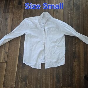 White Button-Up Shirt - Size Small